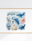 All Together Now – Sea Creatures Wall Print