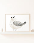 Snow Much Fun Bird Wall Print