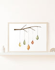 Hanging Forest Gems Wall Print
