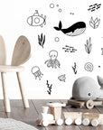 Whale Hello! Ocean Wall Decals