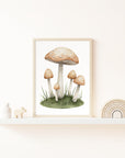 Mushroom Grove Wall Print
