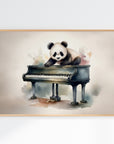 Piano Forte Panda Wall Print