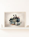 Piano Forte Panda Wall Print