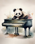 Piano Forte Panda Wall Print