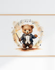 Take a Bow Mr. Bear Wall Print