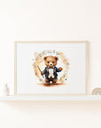 Take a Bow Mr. Bear Wall Print