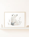 Snow Much Fun Polar Bear Wall Print