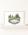 Forest Pond Wall Print