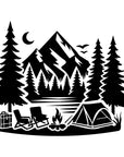 Camping Under the Stars Wall Decal
