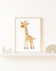 Safari Classic Giraffe Wall Print