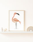 Safari Flamingo Wall Print
