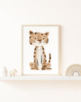 Safari Leopard Wall Print