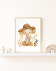 Safari Scout Elephant Wall Print
