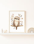 Safari Sloth Wall Print