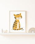 Safari Tiger Wall Print