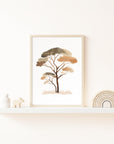 Safari Tree Wall Print