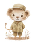 Safari Scout Lion Wall Print