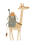 Safari Scout Giraffe Wall Print