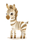 Safari Zebra Wall Print