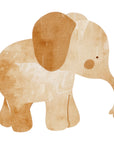 Safari Baby Elephant Wall Print