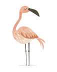 Safari Flamingo Wall Print