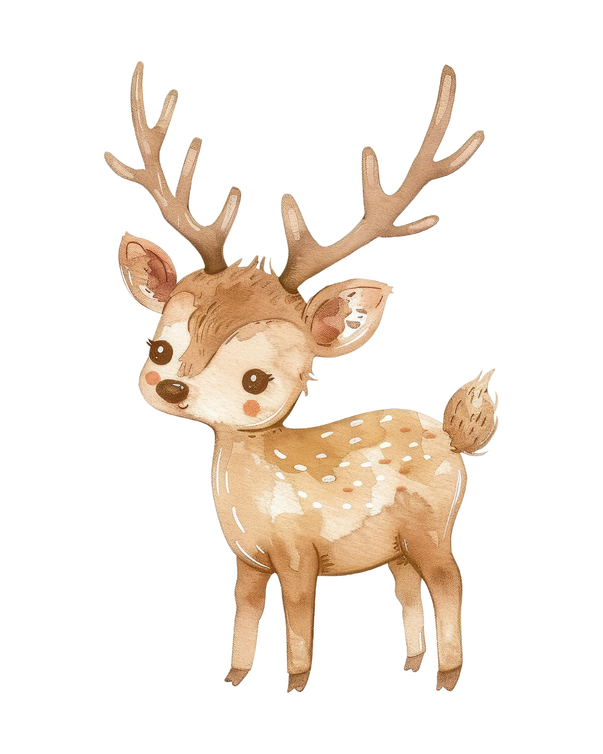 Forest Friend Deer Wall Print