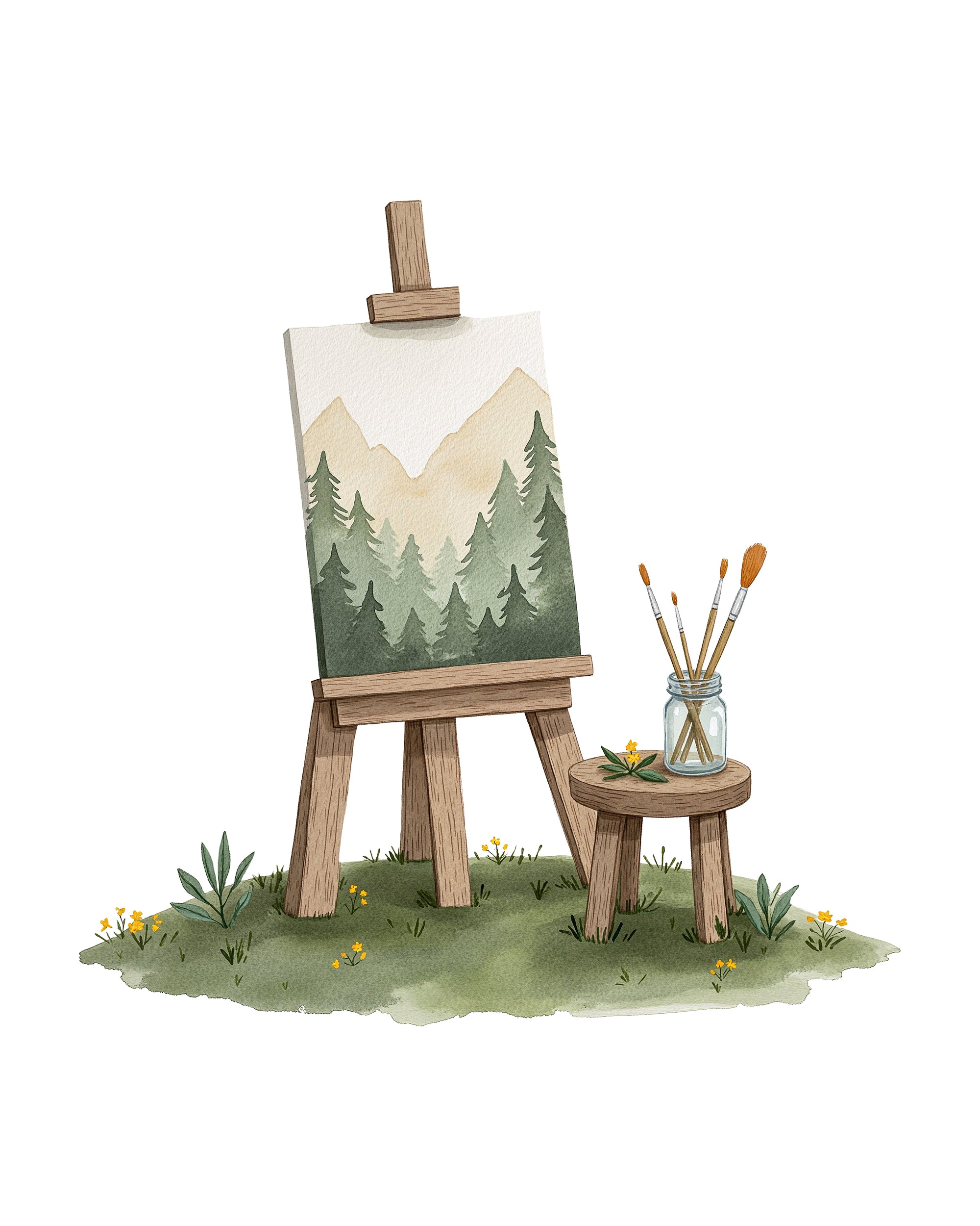 Painter’s Meadow Wall Print