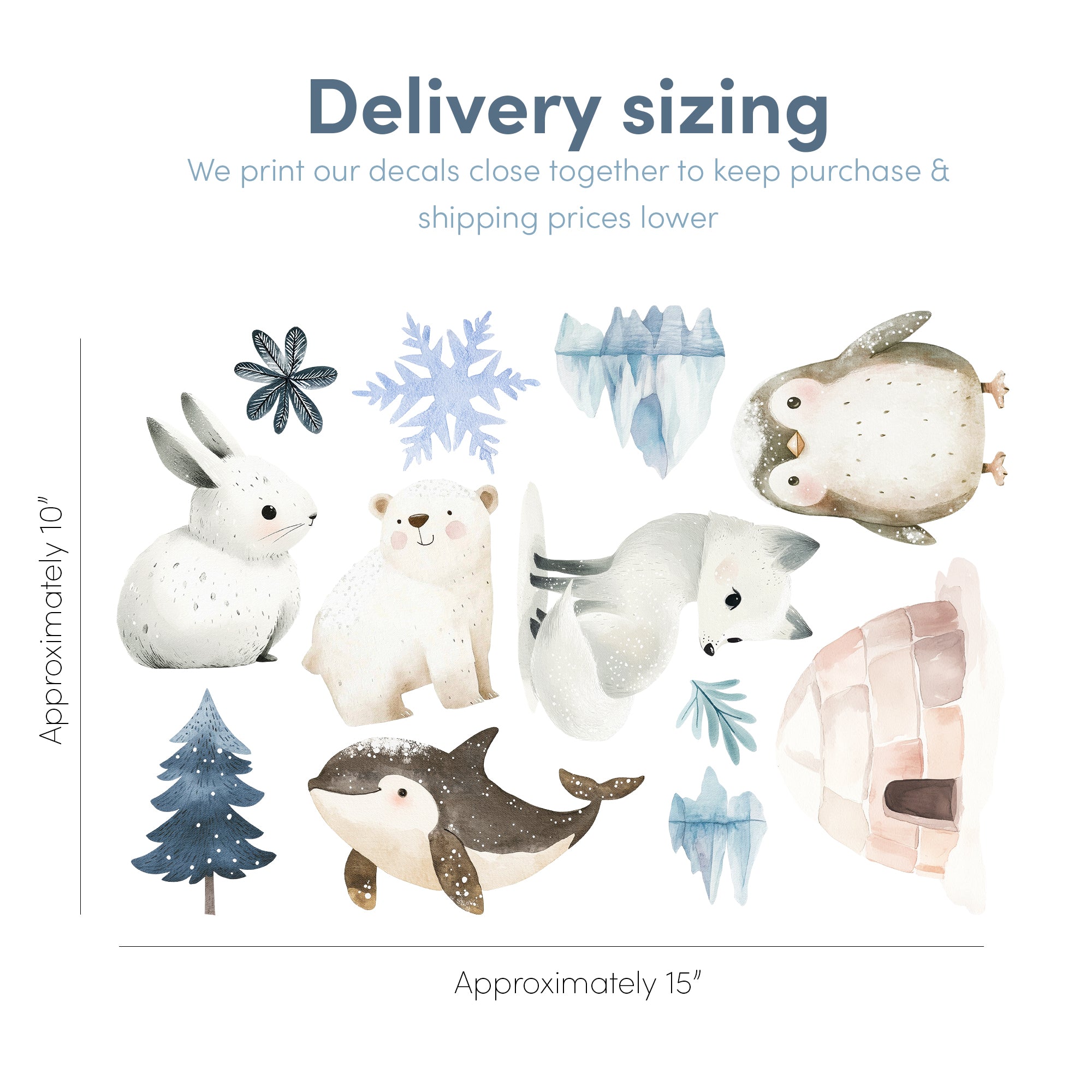 Snow Much Fun Arctic Wall Decals