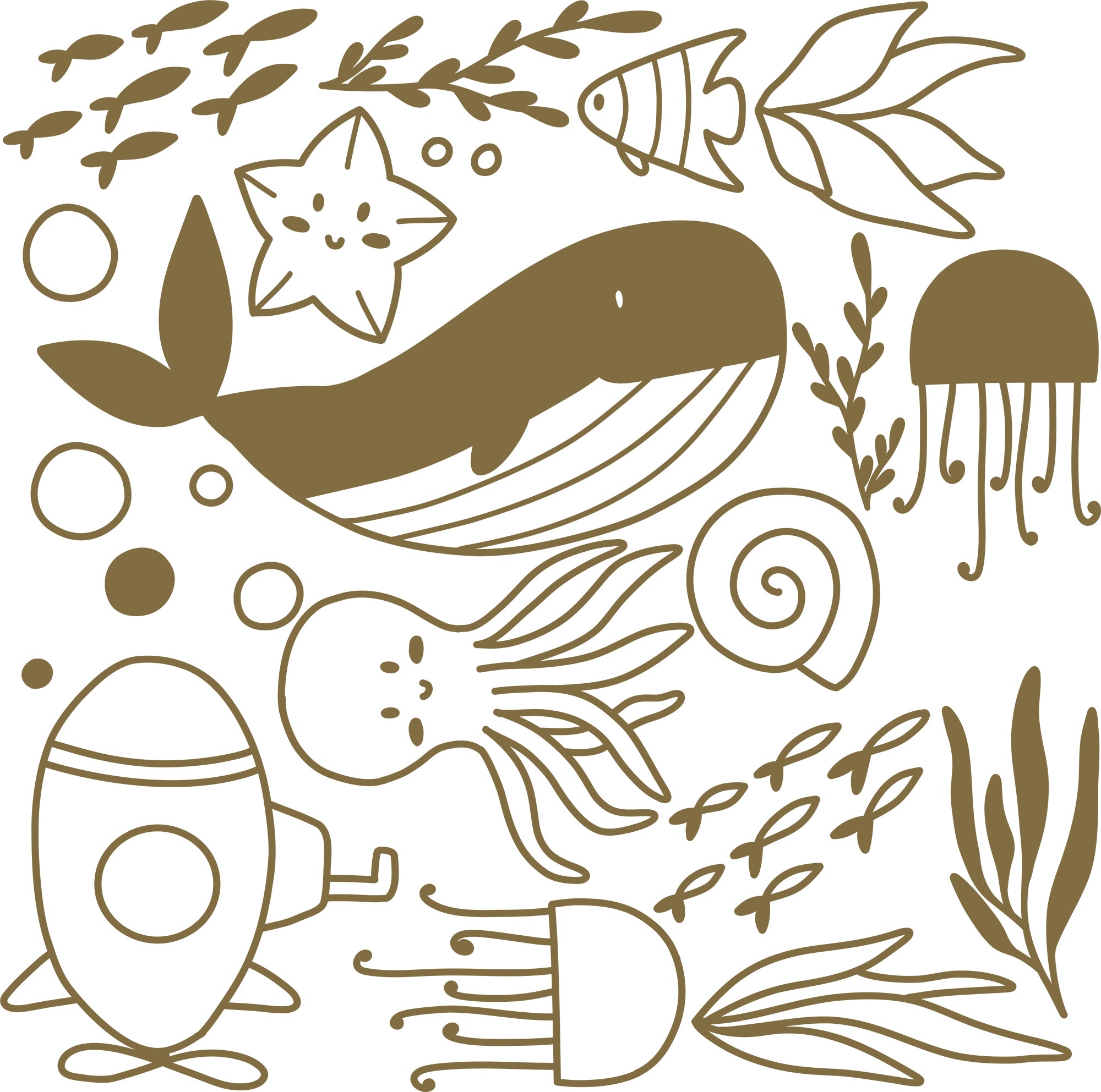 Whale Hello! Ocean Wall Decals