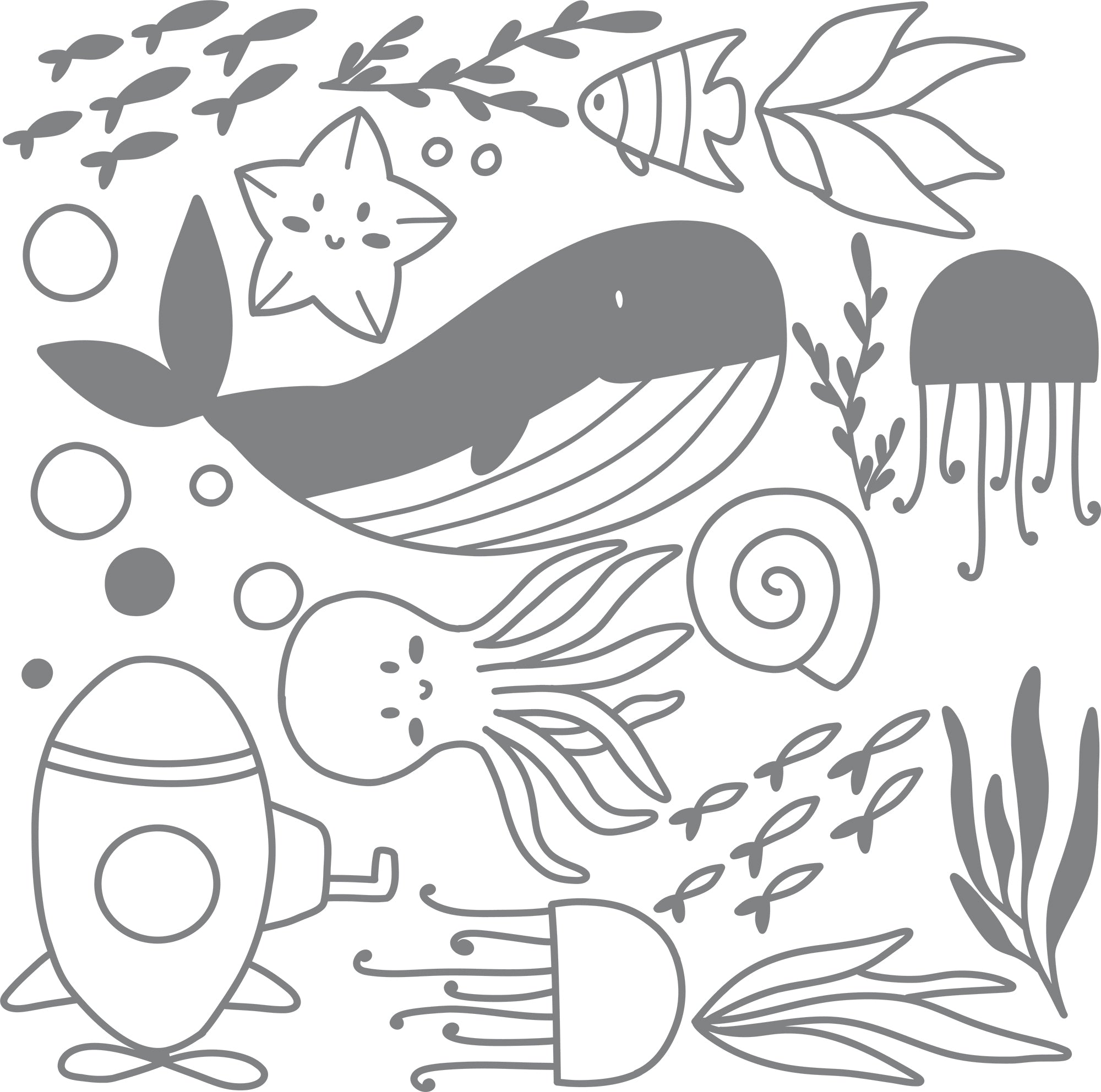 Whale Hello! Ocean Wall Decals