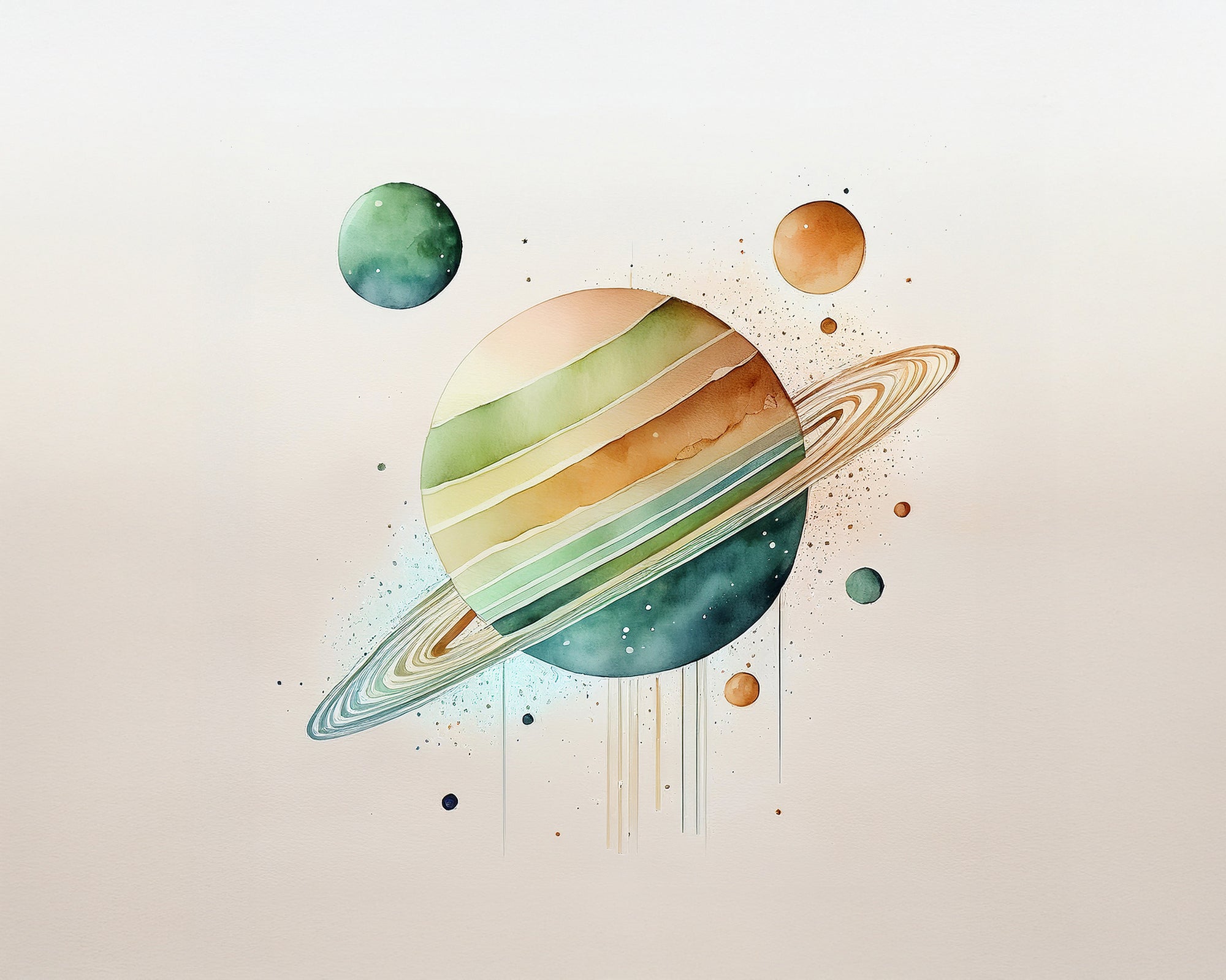 Saturn Dreams Wall Print