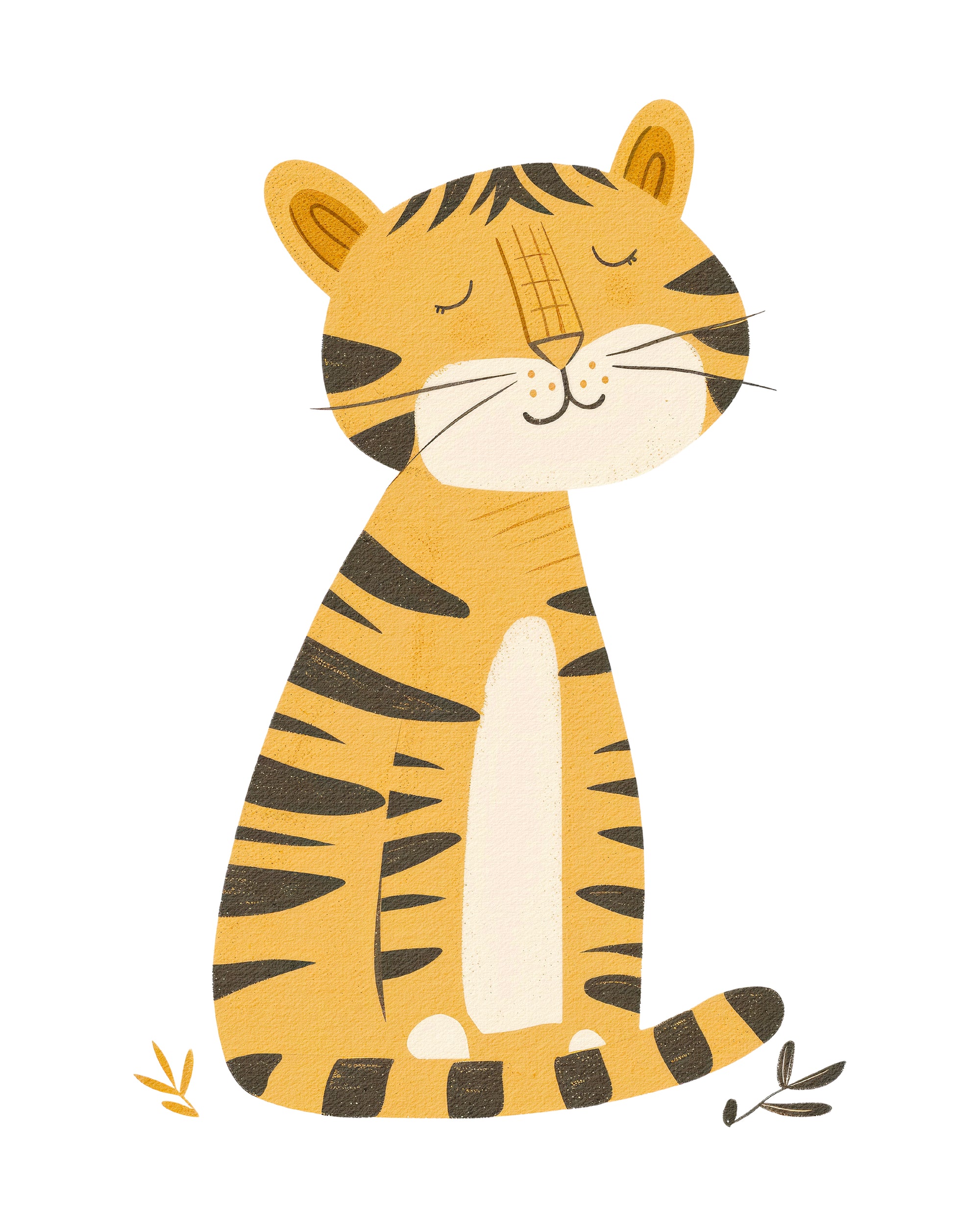 Safari Tiger Wall Print