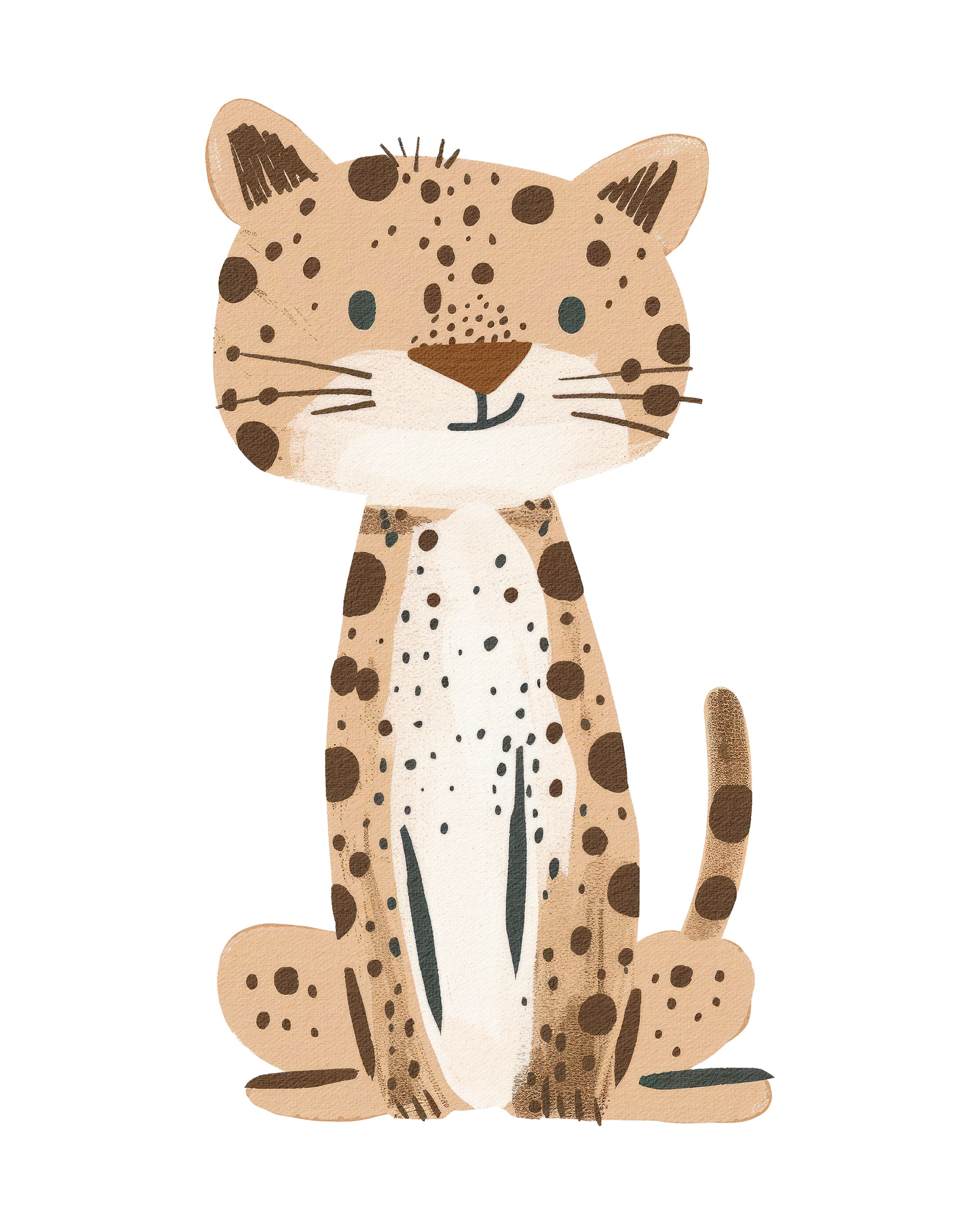 Safari Leopard Wall Print