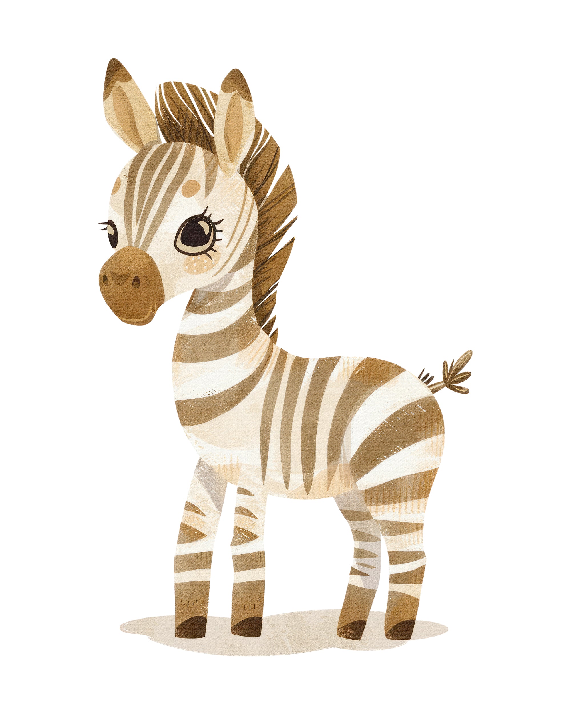 Safari Zebra Wall Print