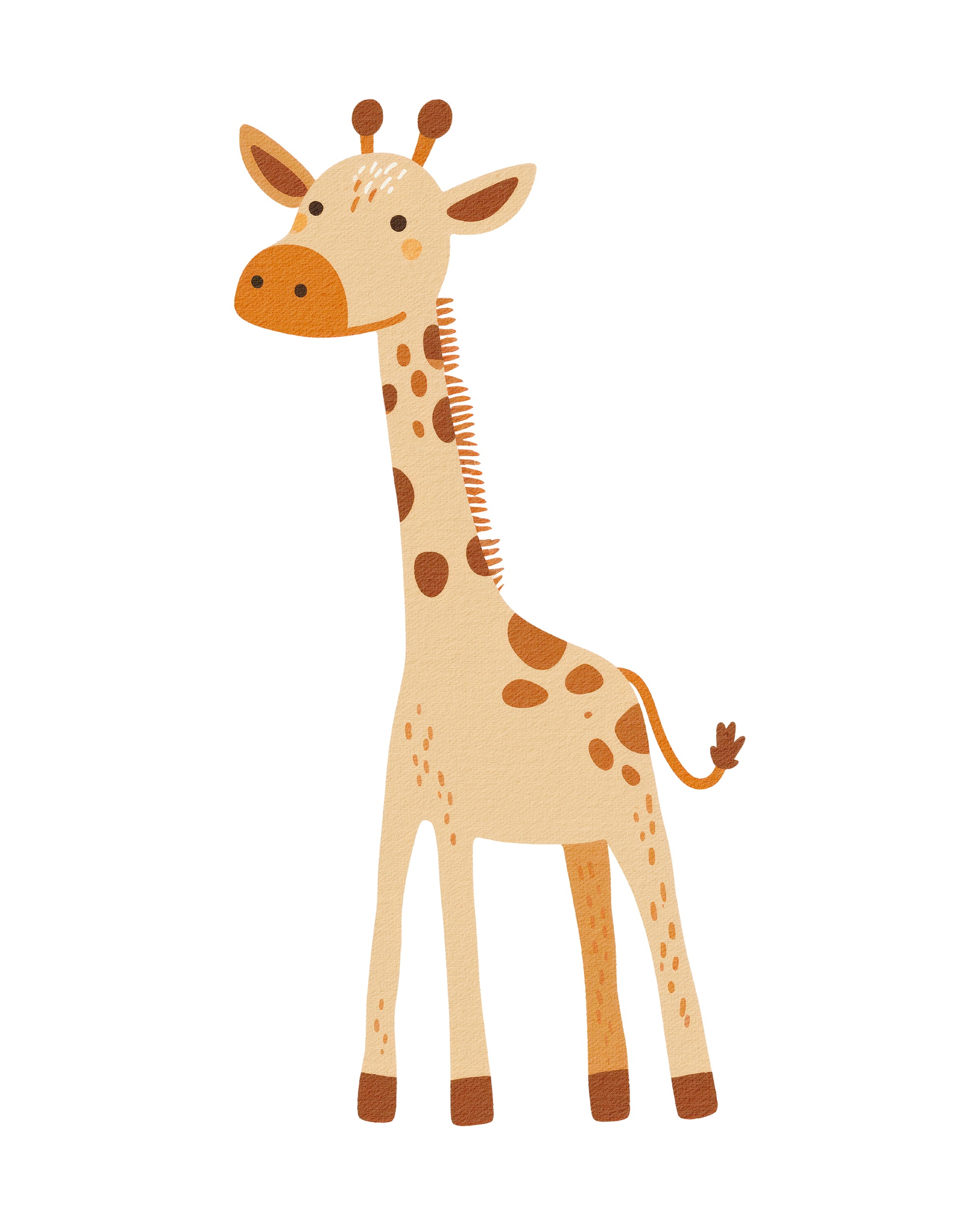 Safari Classic Giraffe Wall Print